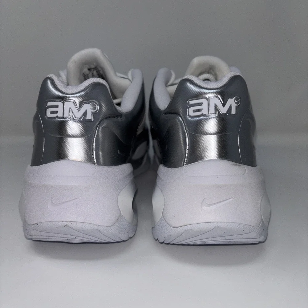 Nike Air Max Muse White Metallic Silver Sneaker FV1920-100 Women's Size 10